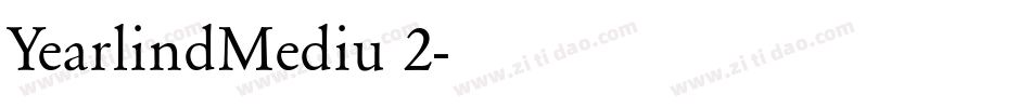 YearlindMediu 2字体转换